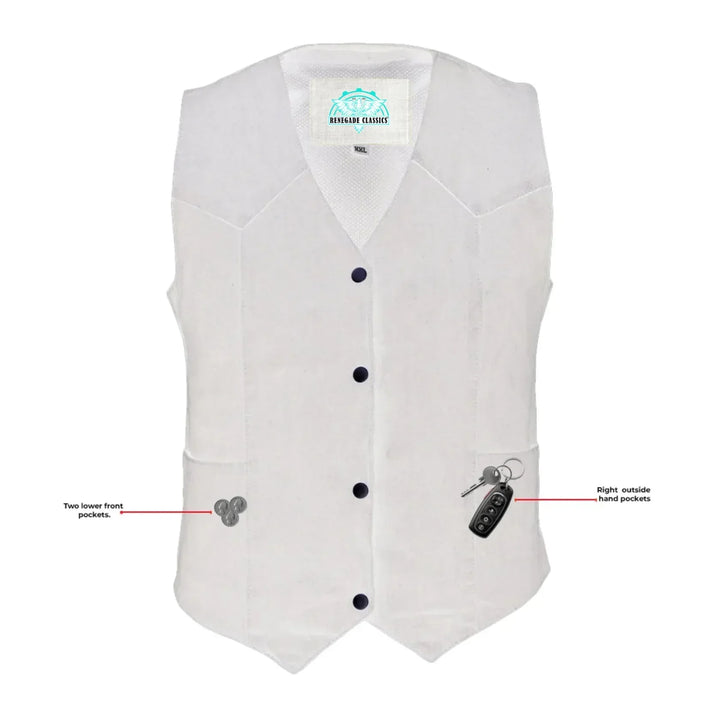 Breezy women's denim vest