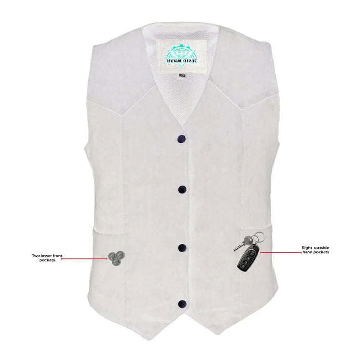 Breezy women's denim vest