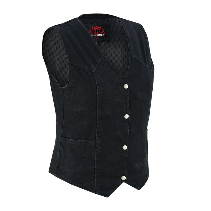 Breezy women's denim vest