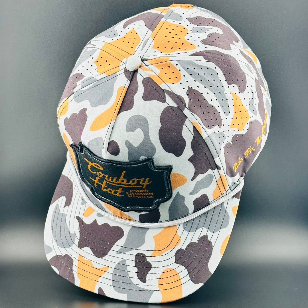 Concrete Camo Patch “Cowboy Hat” - Performance Rope Hat