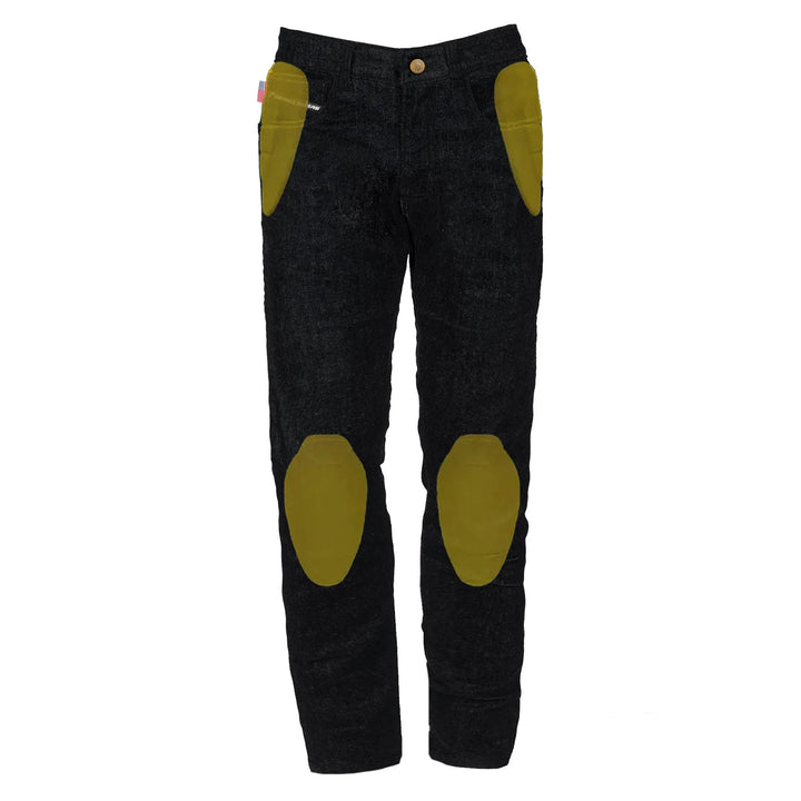 Loose Fit Protective Jeans - Black with Pads