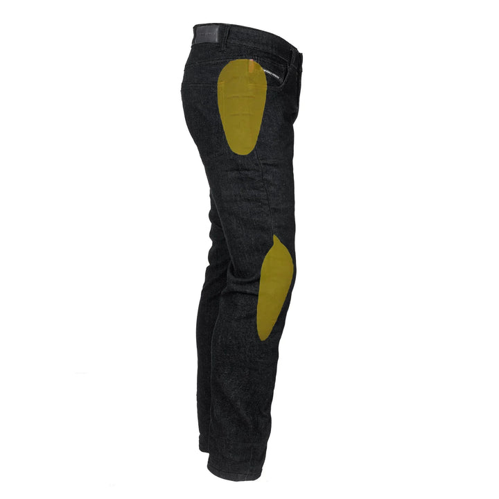 Loose Fit Protective Jeans - Black with Pads