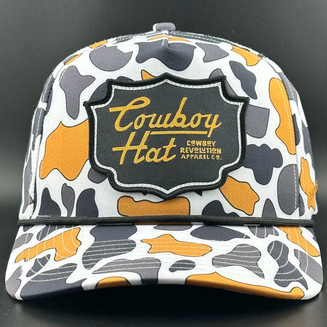 NOLA White “Cowboy Hat” - Performance Patch Rope Hat