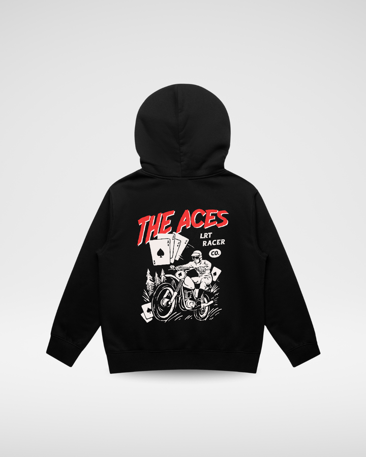 THE ACES HOODIE - RECYCLED BLACK