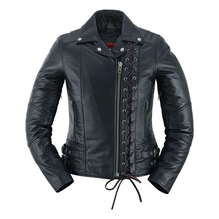 Black Pearl Women's Fashion Leather Jacket