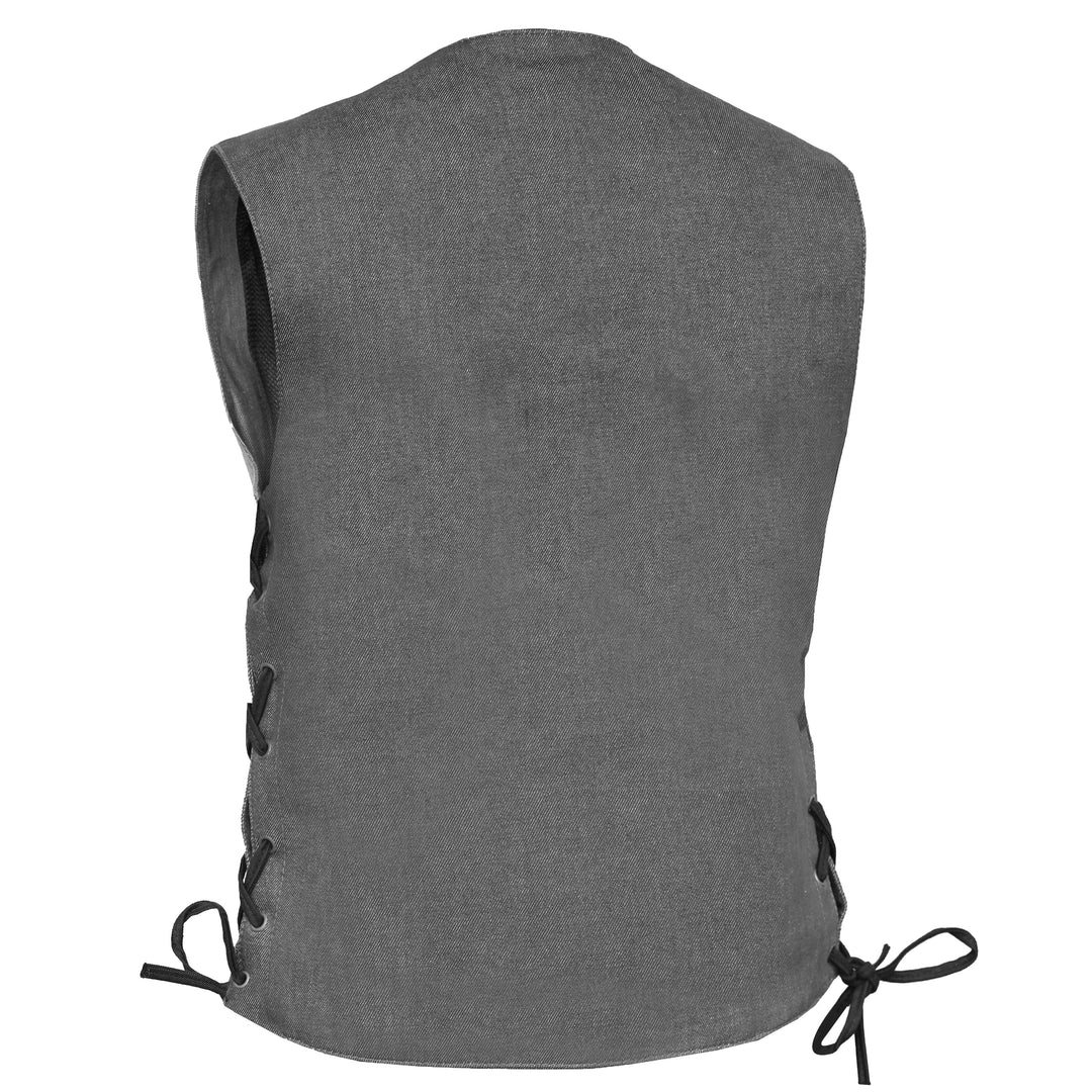 Storm Gray women's denim vest