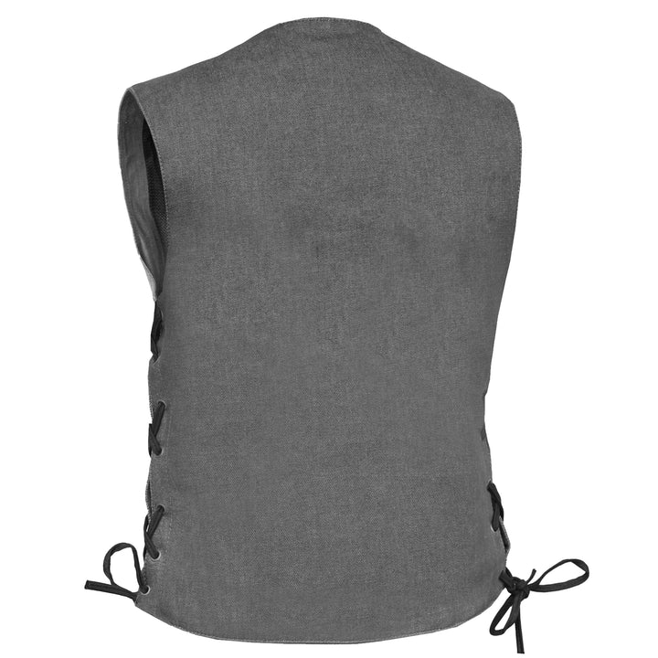 Storm Gray women's denim vest