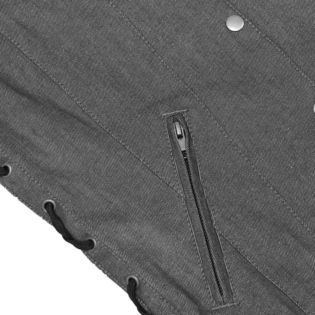 Storm Gray women's denim vest