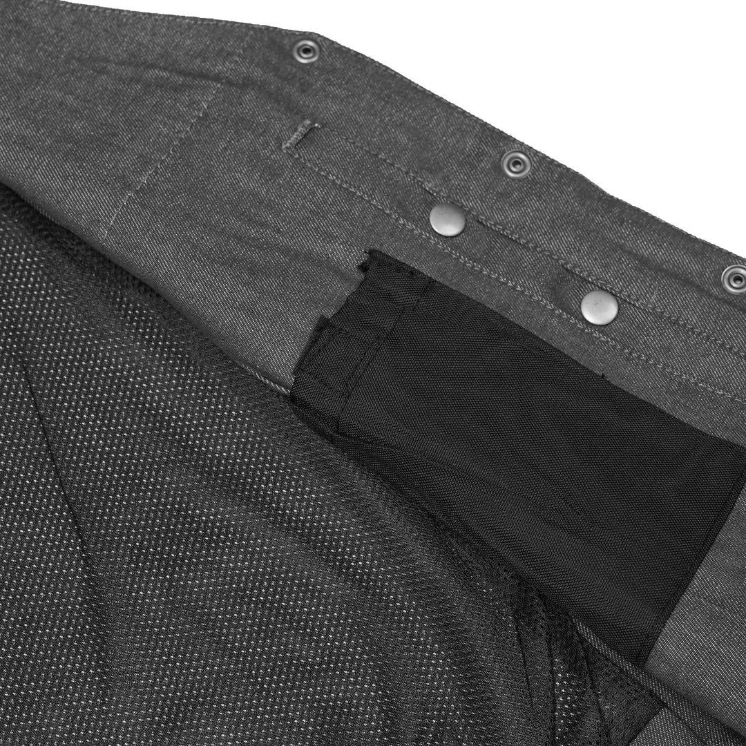 Storm Gray women's denim vest