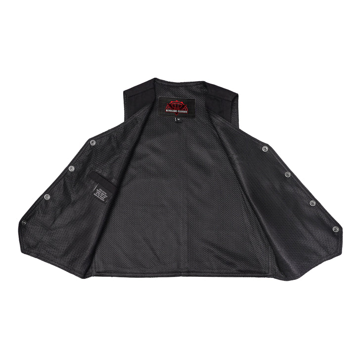 Blackened Black Womens denim vest