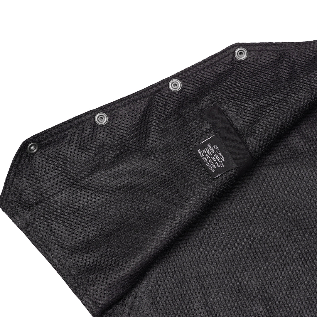 Blackened Black Womens denim vest