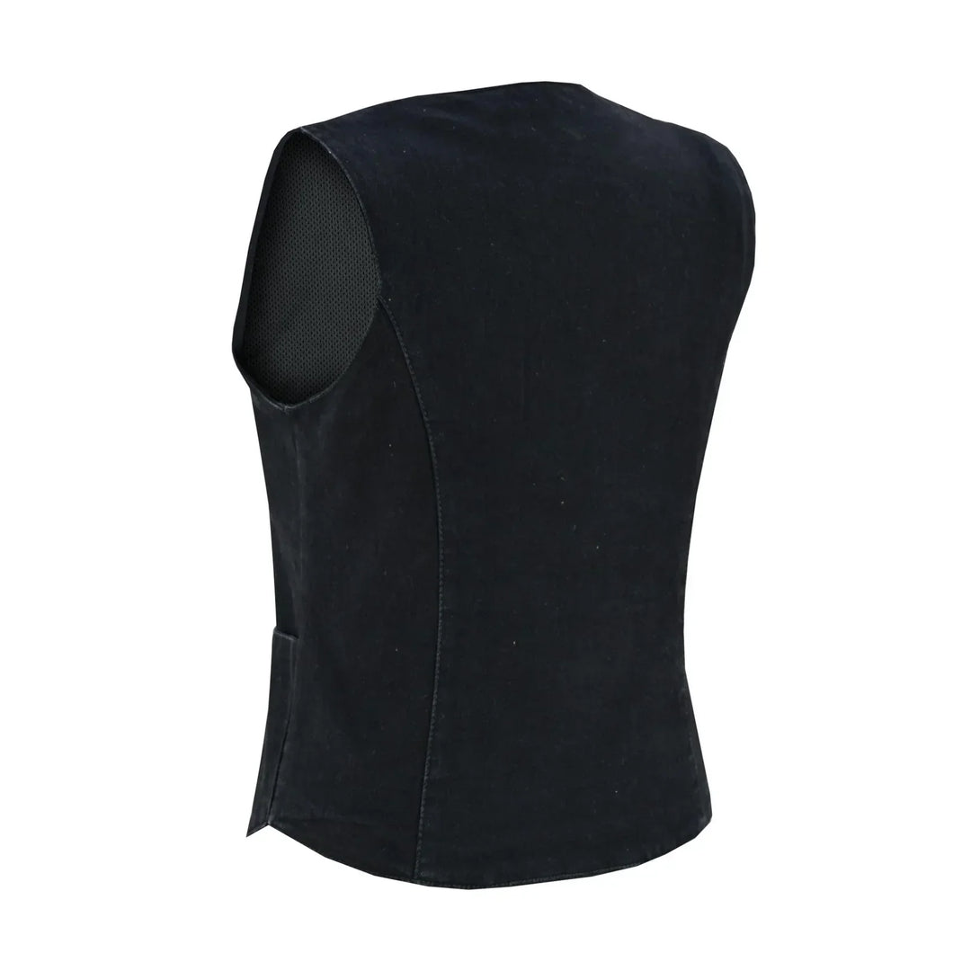 Breezy women's denim vest