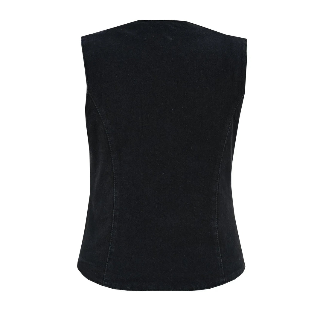 Breezy women's denim vest
