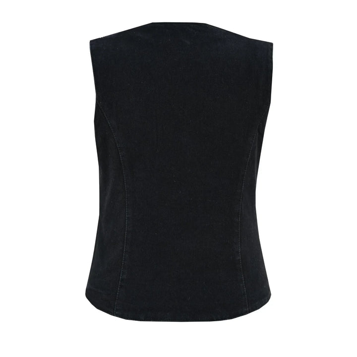Breezy women's denim vest