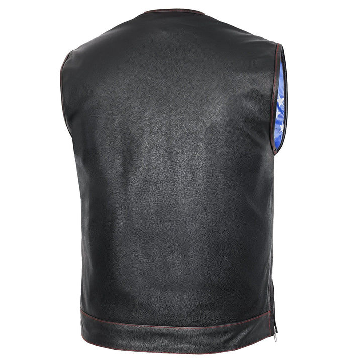 American Core Men's Leather Motorcycle Vest