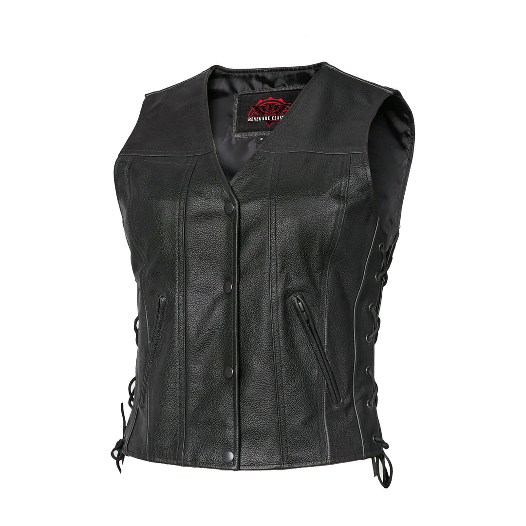 Aura Blaze Women's leather vest