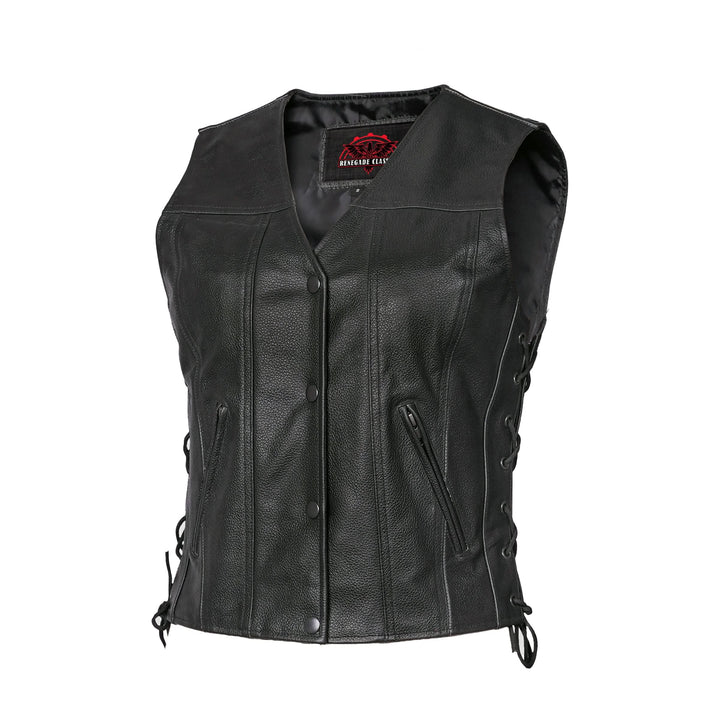 Aura Blaze Women's leather vest