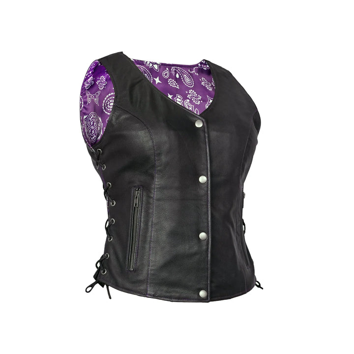 Miss Miles - Purple Paisley Vest