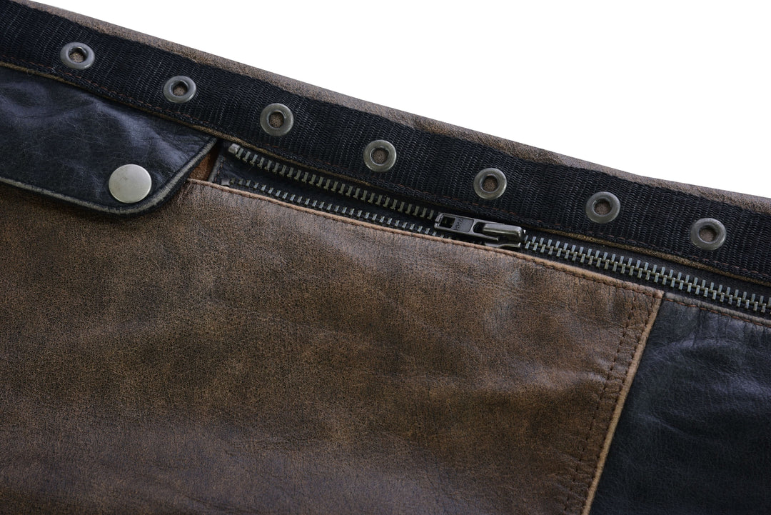 Women's Stylish Lightweight Hip Set Chaps- Two Tone