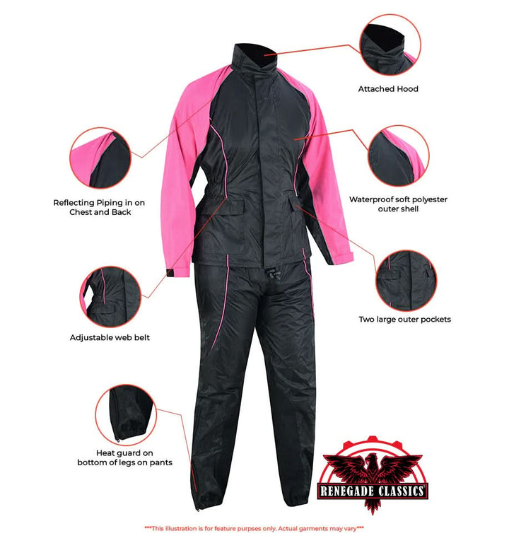 Thunderpink Women's Rain Suit (Hot Pink)