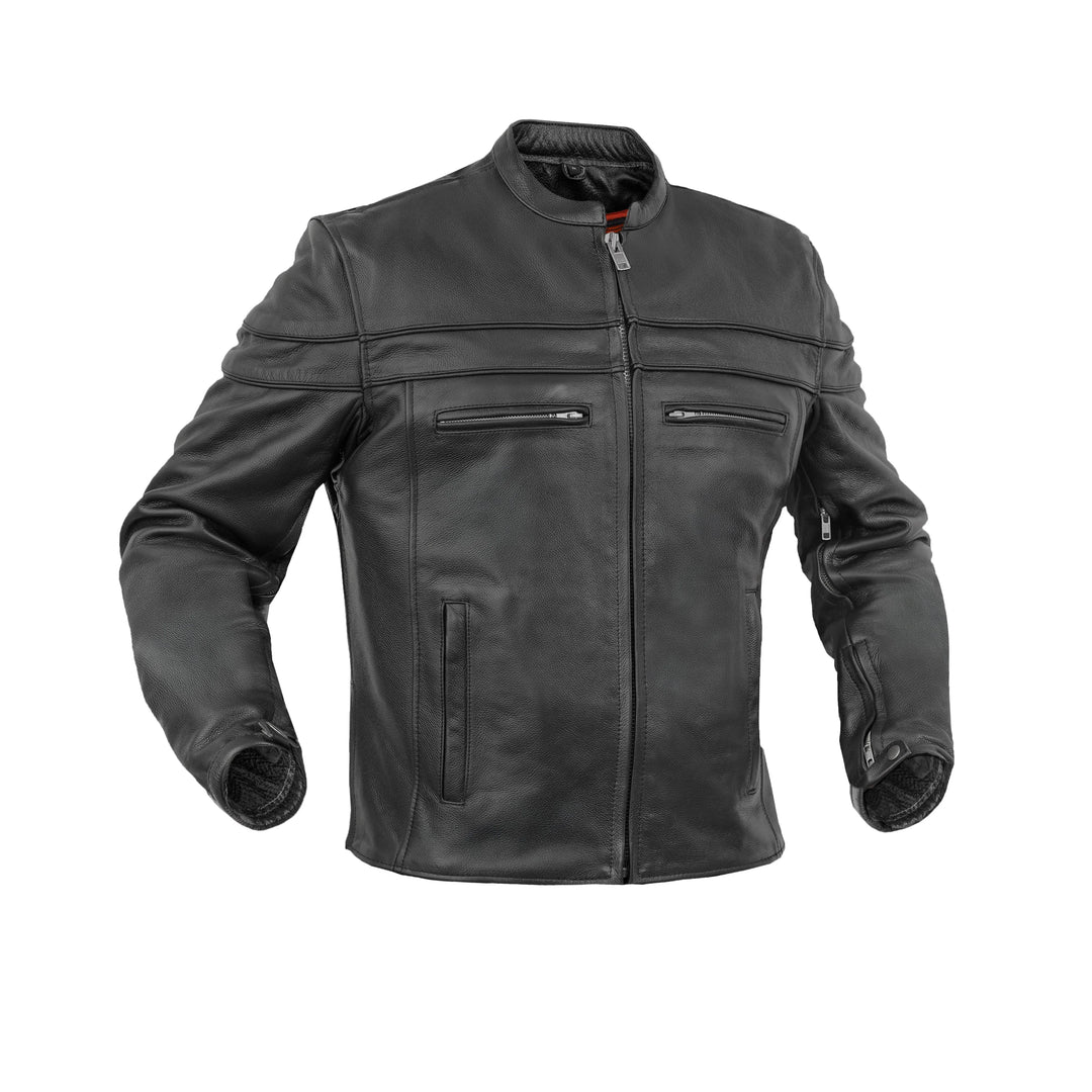 Full Hand Leather Motorcycle Jacket