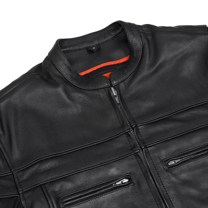Full Hand Leather Motorcycle Jacket