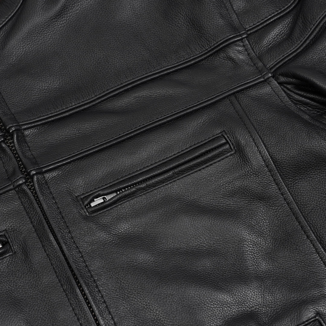 Full Hand Leather Motorcycle Jacket
