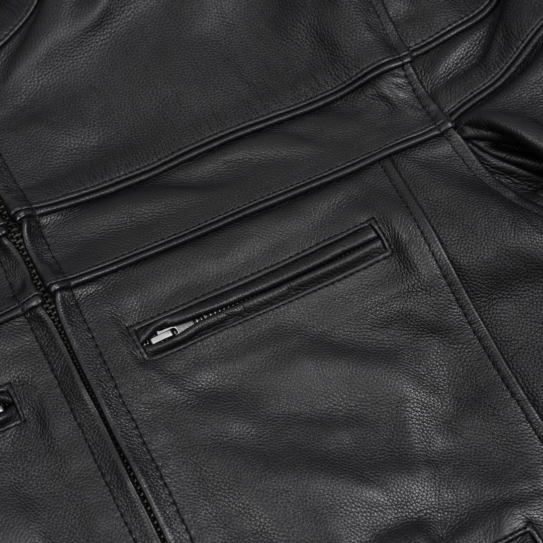 Full Hand Leather Motorcycle Jacket