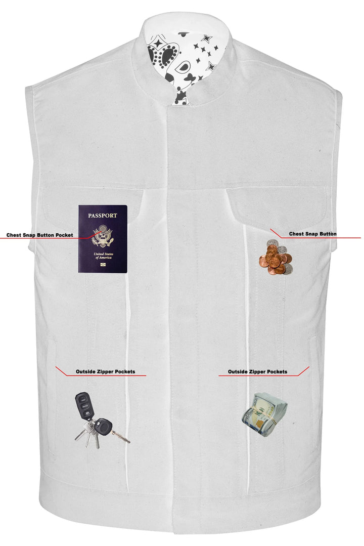 The Gambler Men's Canvas Vest