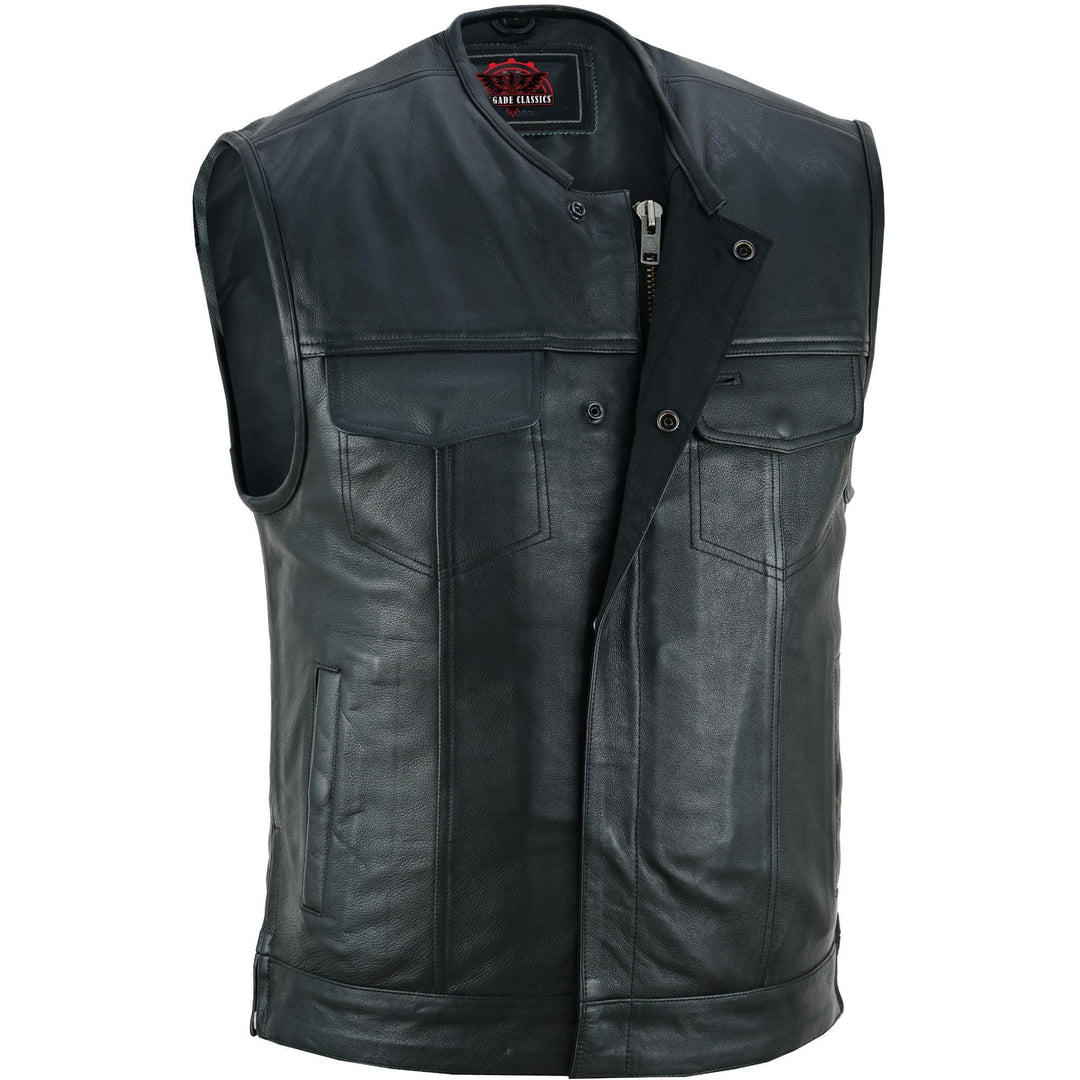 Maverick - Men's Motorcycle Leather Vest