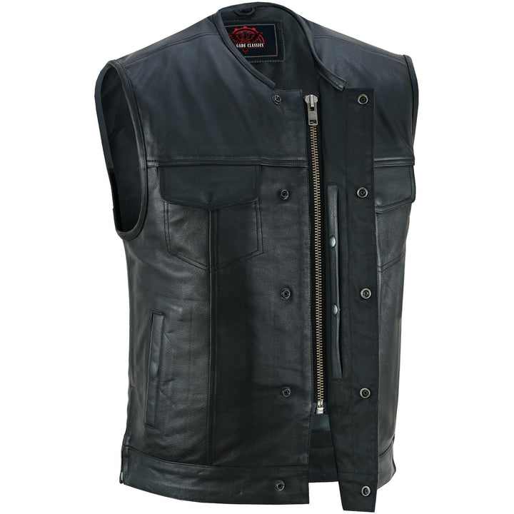 Maverick - Men's Motorcycle Leather Vest