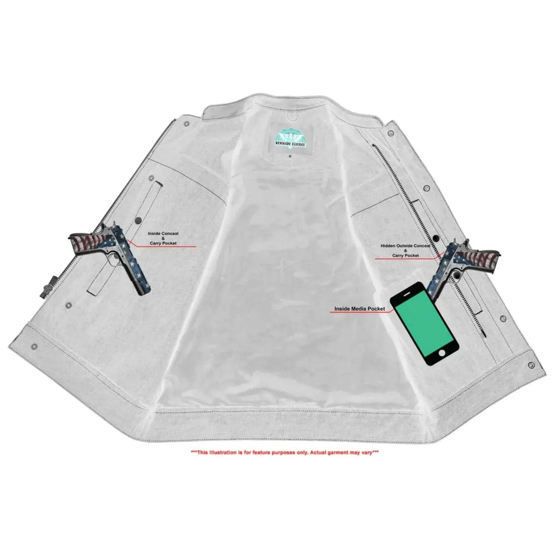 Biker champ Men's Biker Leather Vest