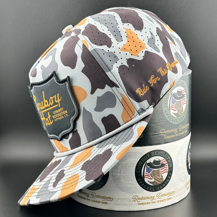 Concrete Camo Patch “Cowboy Hat” - Performance Rope Hat