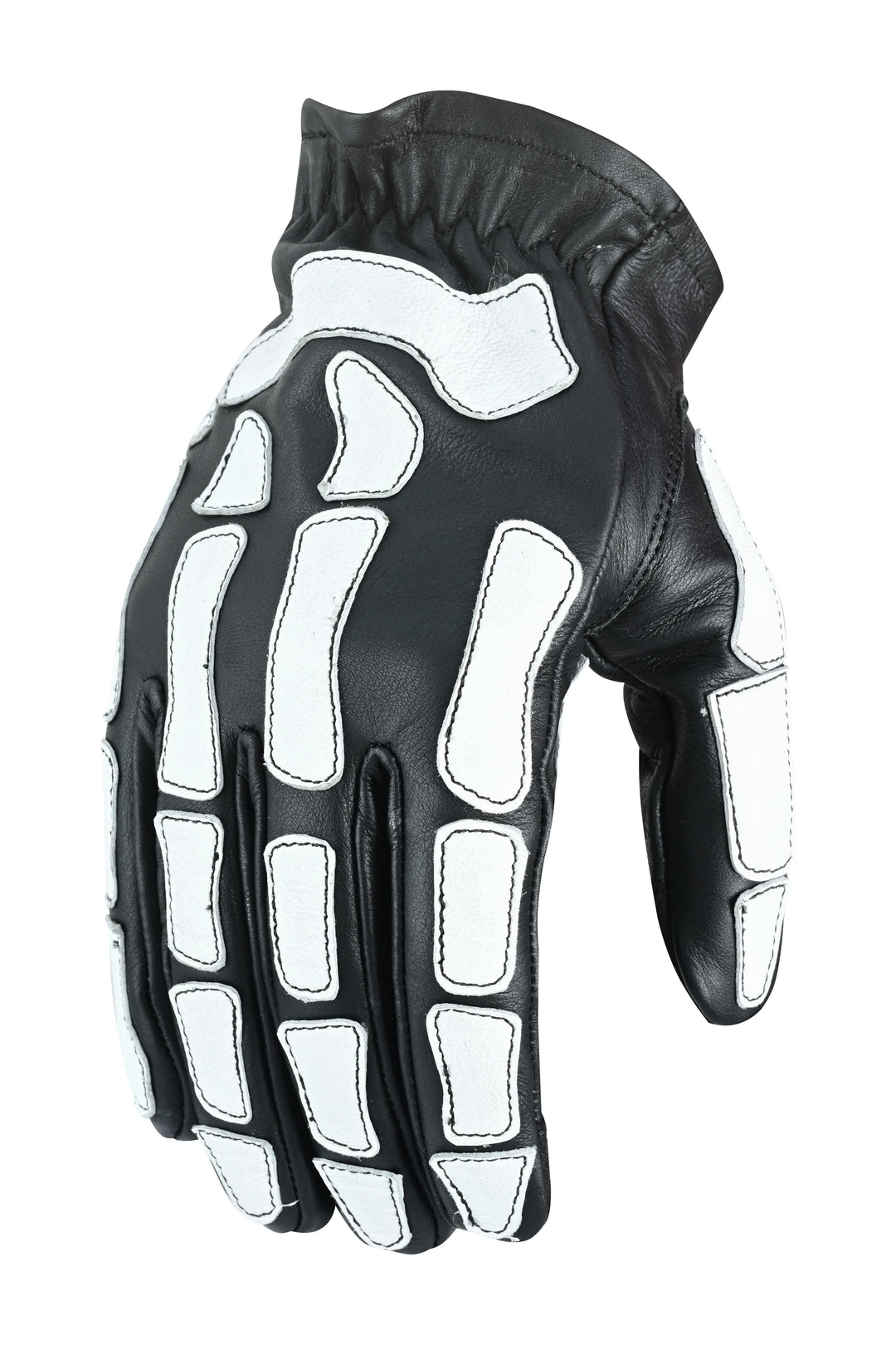 Glow Bones Men's leather gloves