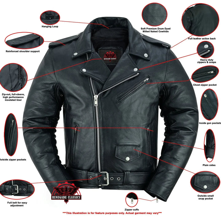 Marshal Men's Police-Style Jacket - Black