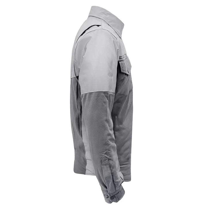 Flannel Reflective Shirt "Twilight Titanium" - Gray with Pads