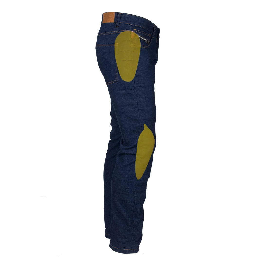 Loose Fit Protective Jeans - Blue with Pads