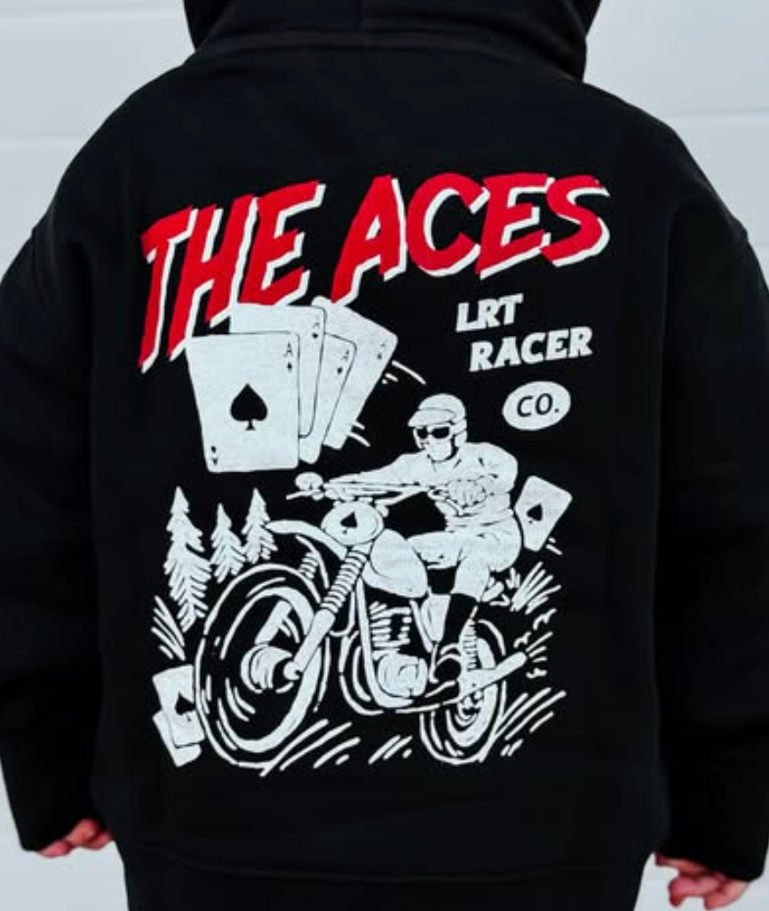 THE ACES HOODIE - RECYCLED BLACK