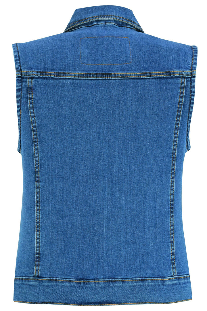 Skyline Blue Women's denim vest