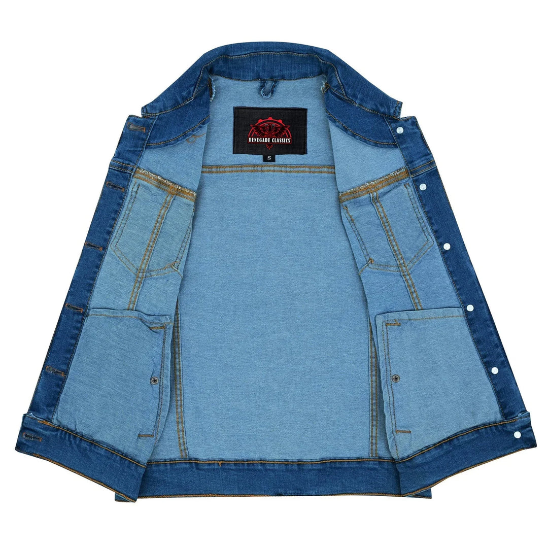 Skyline Blue Women's denim vest