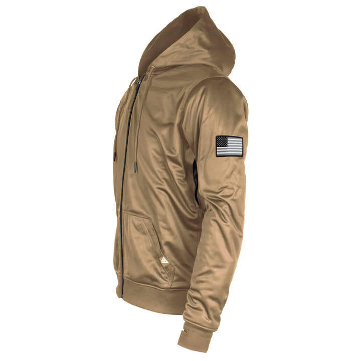 Camel Solid Ultra Protective Hoodie with Pads