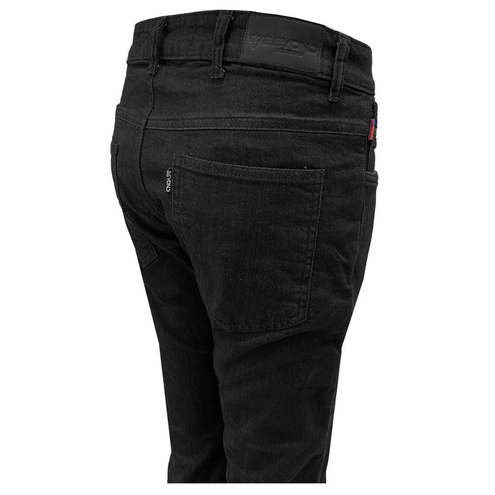 Straight Leg Protective Jeans for Women - Black with Pads
