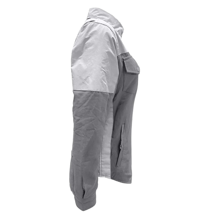Flannel Reflective Shirt "Twilight Titanium" for Women - Grey with Pads