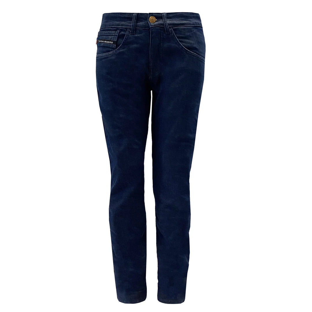 Straight Leg Protective Jeans for Women - Indigo Blue with Pads