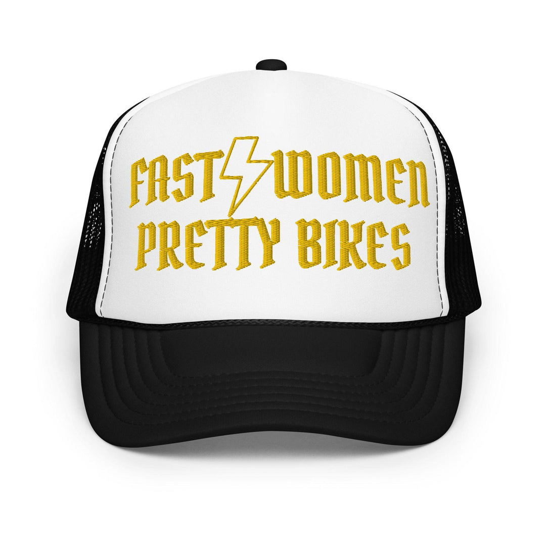 Fast Bikes, Pretty Women Foam Trucker Hat