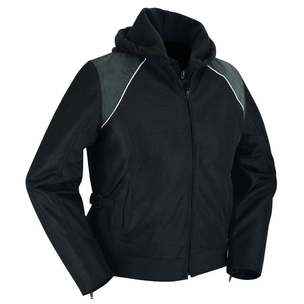 Darkstream Women's Mesh Motorcycle Jacket - Black/ Black Tone Reflective