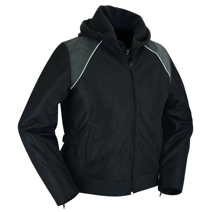Darkstream Women's Mesh Motorcycle Jacket - Black/ Black Tone Reflective