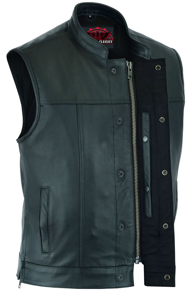 Cross Ride Men's Motorcycle Vest - Black
