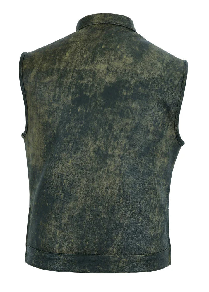 Men's Hellbent Hide Leather Motorcycle Vest