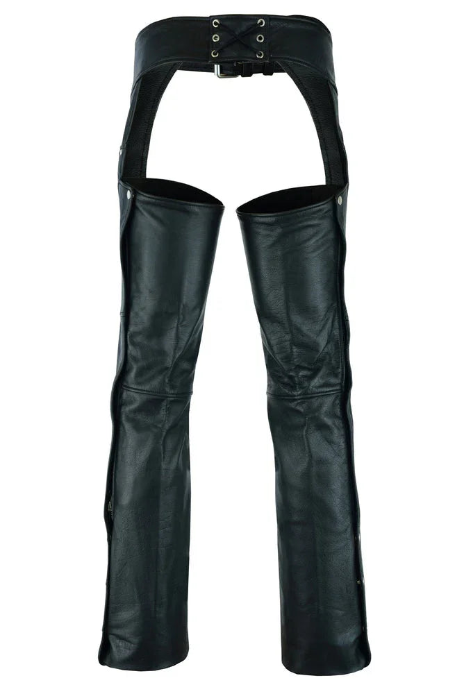 Tall Classic Leather Chaps with Jeans Pockets
